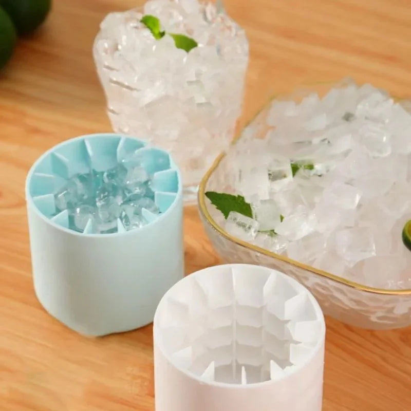 Mini Silicone Round Ice Cube Mold & Storage Box – DIY Ice Maker Ice Cube Mold Axl