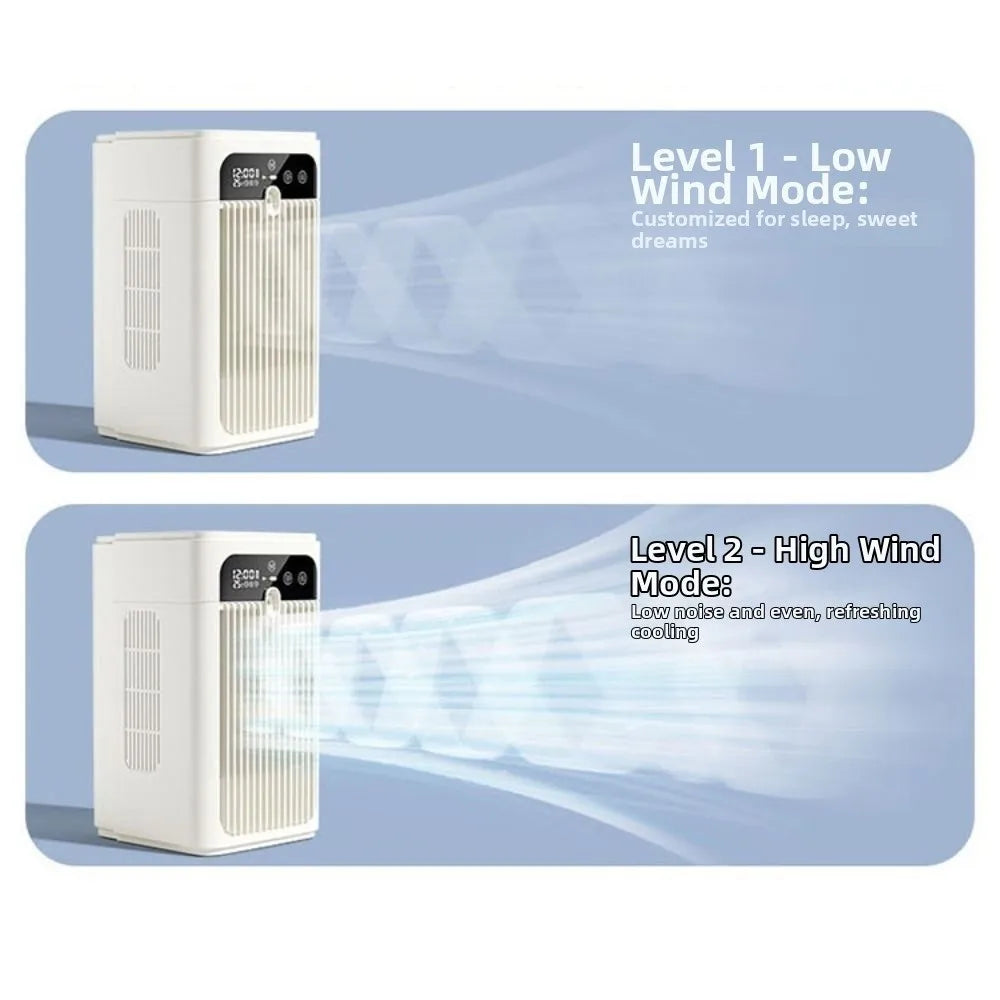 Desktop Humidifying Fan – Digital Display, Timer & Clock 370ml Desktop Humidifying Fan Axl