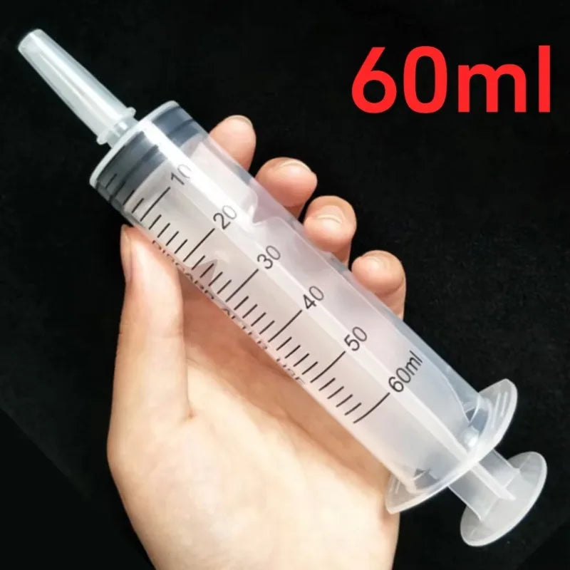60ml Pet Liquid Feeder Syringe – Hand Push Multi-Function Rinser Pet Syringe Feeder Axl