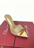 Women's Rhinestone Pointed Toe High Heel Pumps | Party Shoes High Heel Pumps Axl Light gold 35