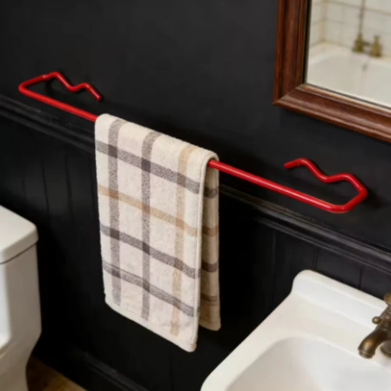Metal Wall-Mounted Towel Rack – Bathroom & Coat Organizer Towel Rack Axl