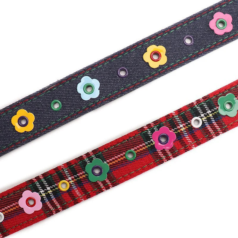 Women's Y2K Plaid Denim Belt – Dopamine Fashion Accessory Fashion Belt Axl