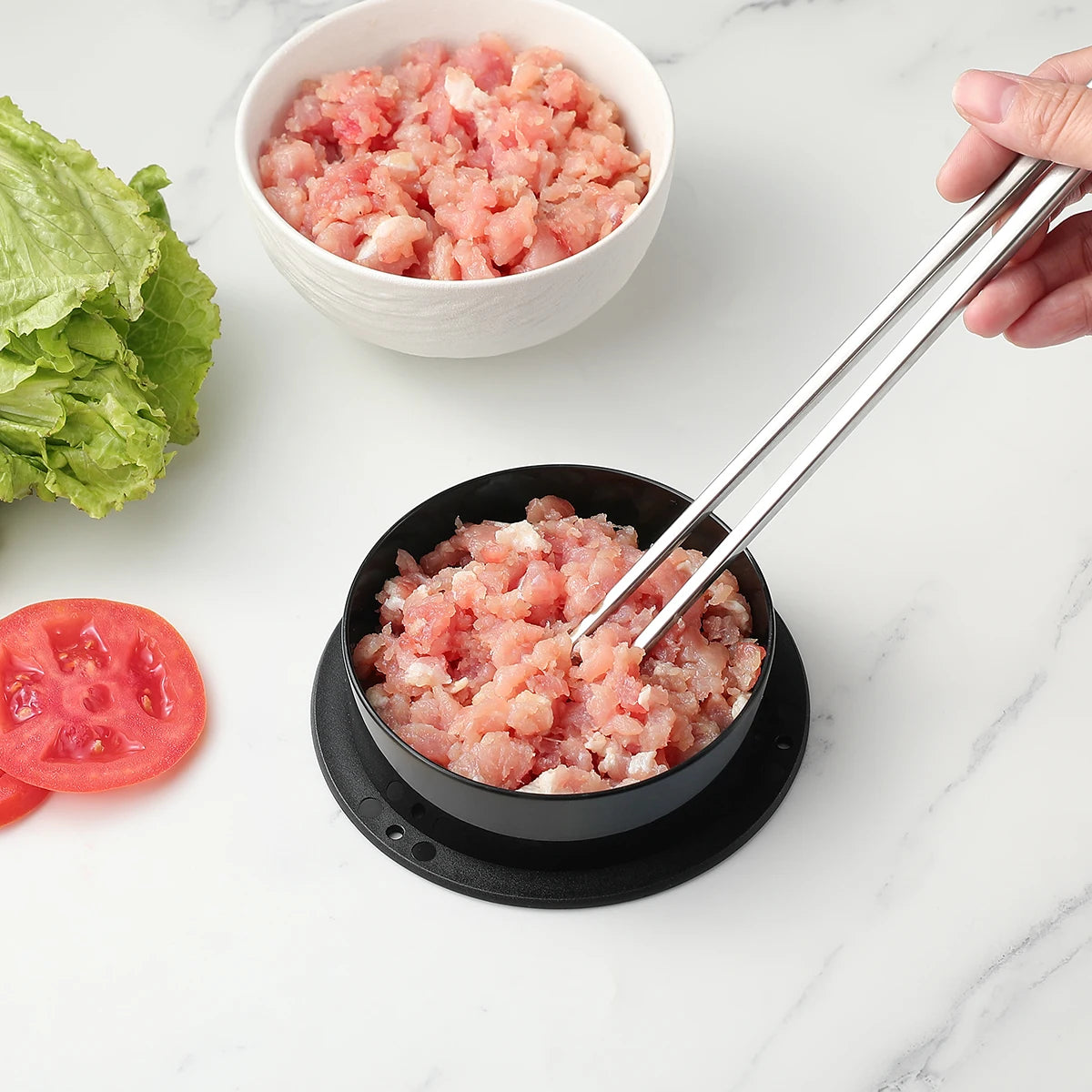 Non-Stick Burger Patty Press Maker – Stuffed Beef Mould Burger Patty Press Axl