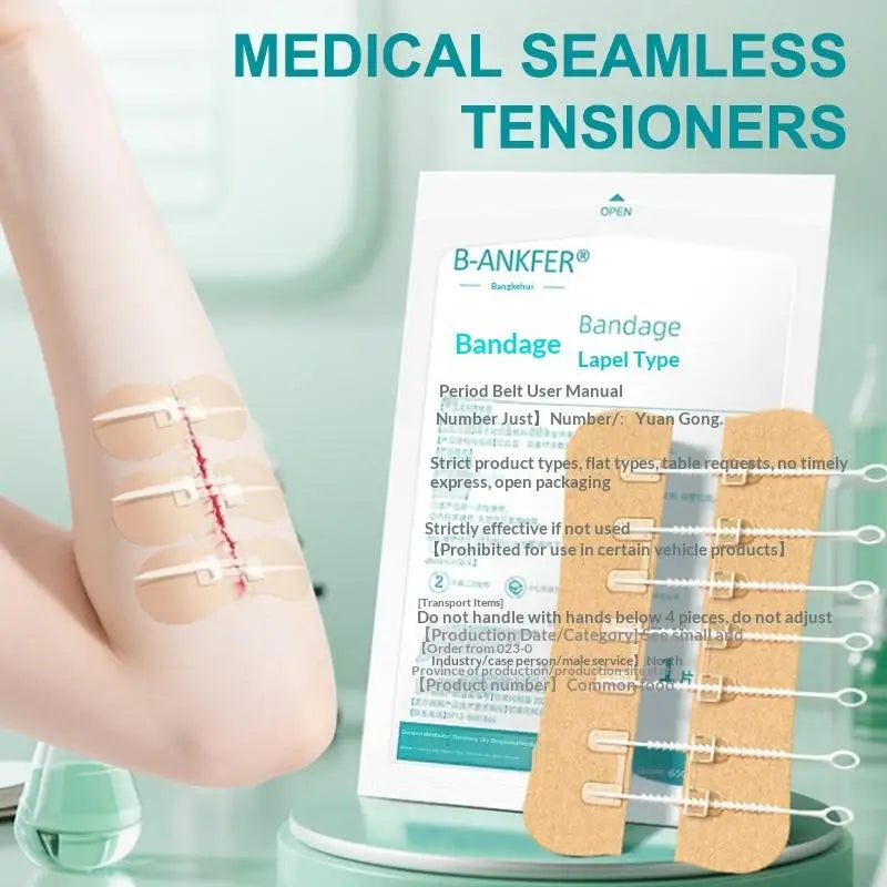 Zipper Wound Closure Patch – Sutureless Hemostatic Bandage Wound Closure Patch Axl