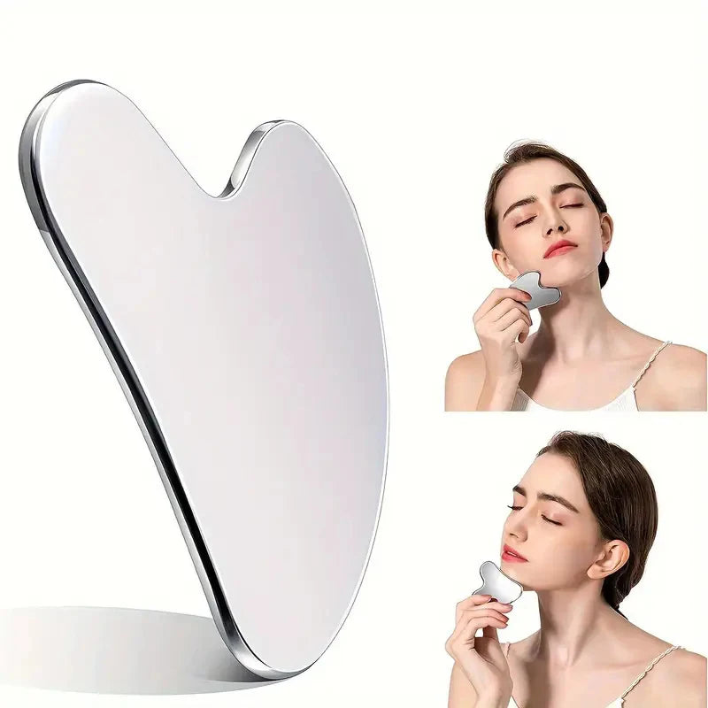Stainless Steel Facial Massage Scraper – Face & Body Gua Sha Facial Massage Scraper Axl