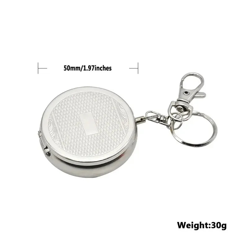 Portable Mini Metal Ashtray – Pocket Watch Keychain Design Portable Keychain Ashtray Axl