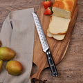 Sunnecko 8" Damascus Steel Serrated Bread Knife – VG10 Core Serrated Bread Knife Axl United States 8 inch