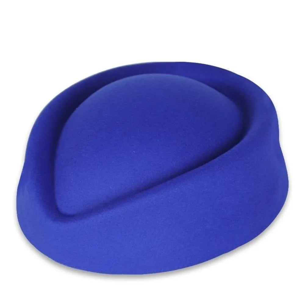 Women's Vintage Felt Beret Pillbox Fascinator Hat – All Seasons Vintage Felt Beret Axl Blue
