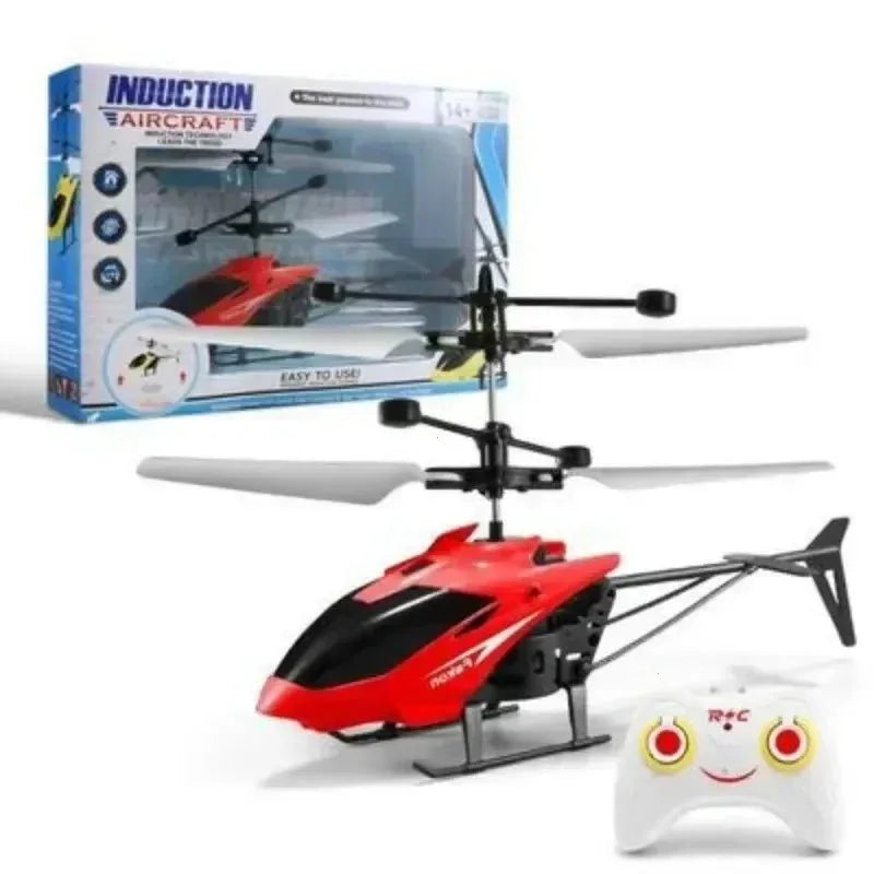 Mini RC Helicopter Drone – App-Controlled Kids Toy RC Helicopter Drone Axl Red