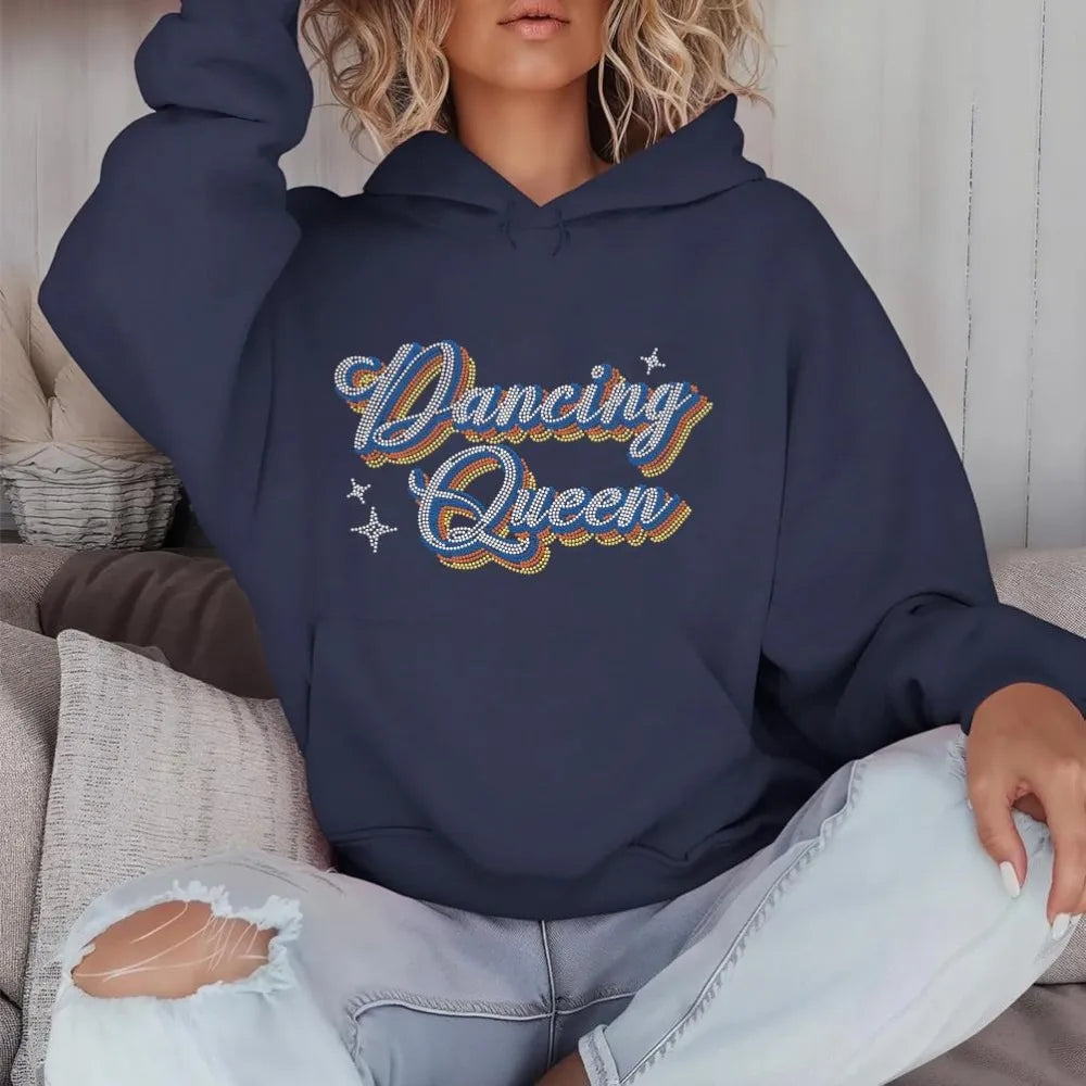 Dancing Queen Iron-On Rhinestone Appliqué | DIY Glitter Transfer Iron-On Appliqué Axl