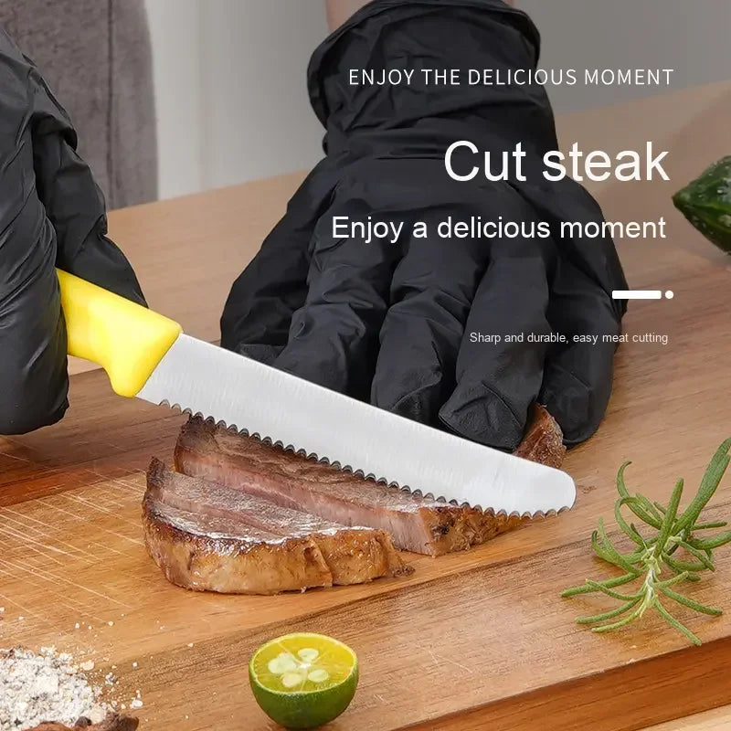 Steak Knife Set 1–5 Pc | Serrated Stainless Steel Kitchen Knives Kitchen Knife Set Axl