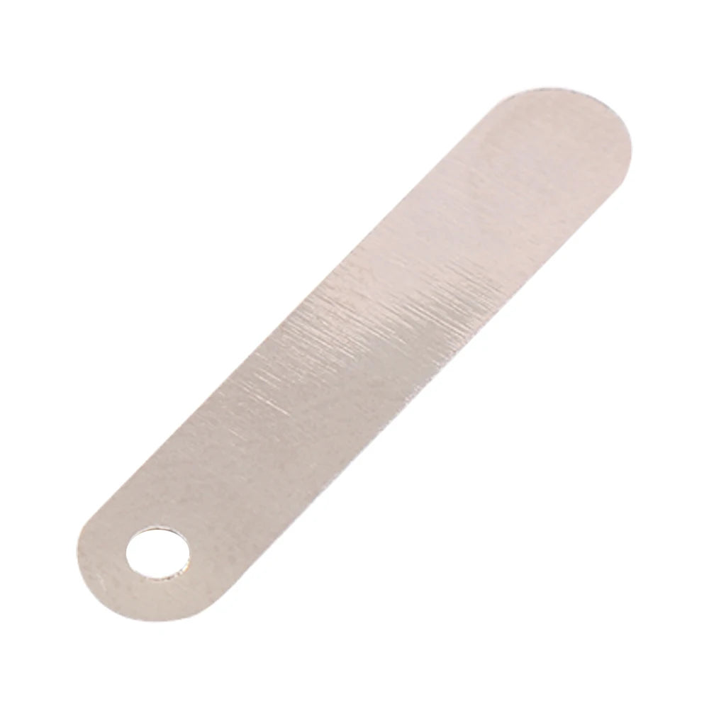 Nickel Plated Solder Tabs for 18650 14500 Sub C Batteries 100Pcs Battery Solder Tabs Axl silver