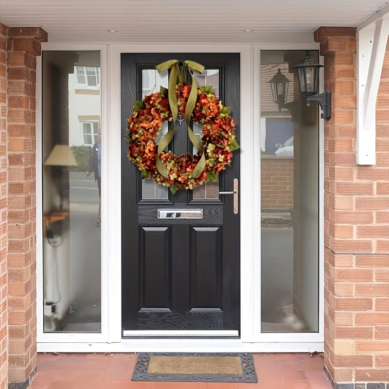 40cm Handmade Autumn Wreath – Front Door & Wall Décor Decorative Wreath Axl