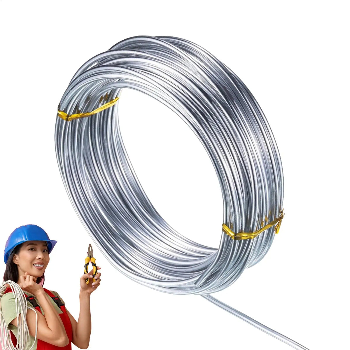 Flexible Aluminum Craft Wire 1mm 1.5mm 2mm – Silver DIY Wire Aluminum Craft Wire Axl