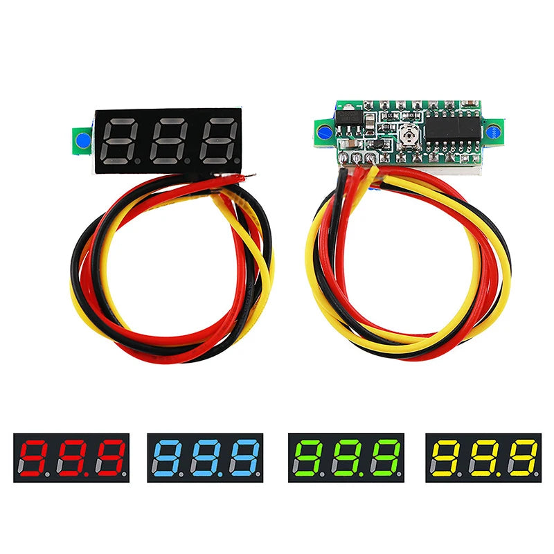 Mini Digital DC Voltmeter 0–100V | 0.28" Voltage Tester Digital Voltmeter Axl