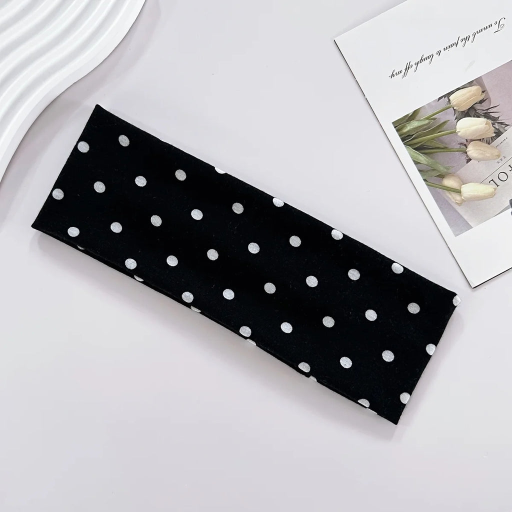 2-Pack Women's Polka Dot Workout Headbands – Sweat-Wicking Workout Headband Axl
