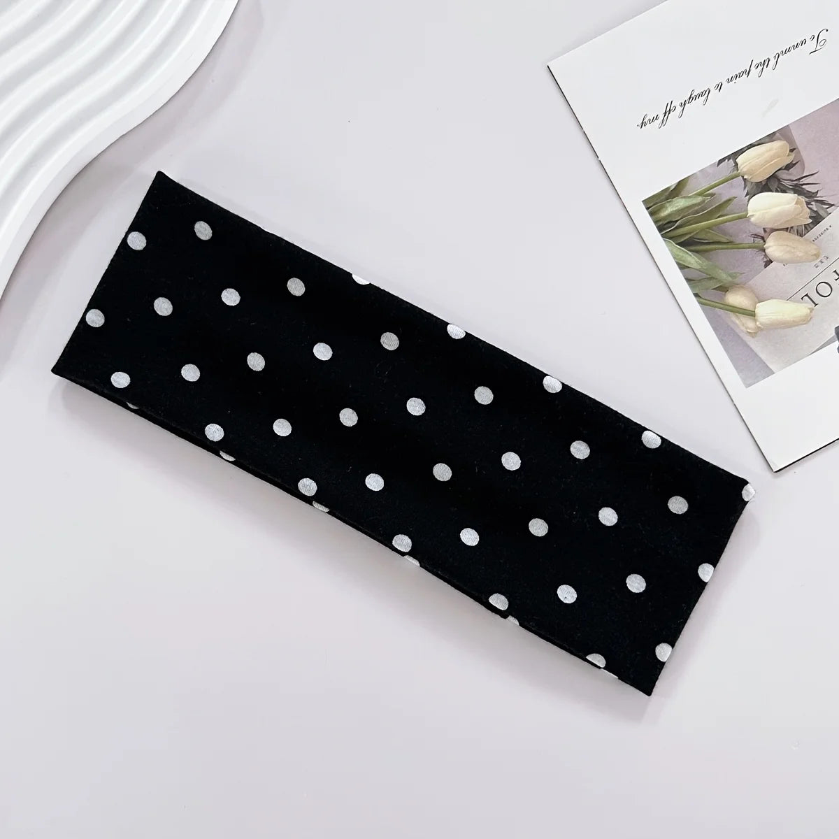 2-Pack Women's Polka Dot Workout Headbands – Sweat-Wicking Workout Headband Axl