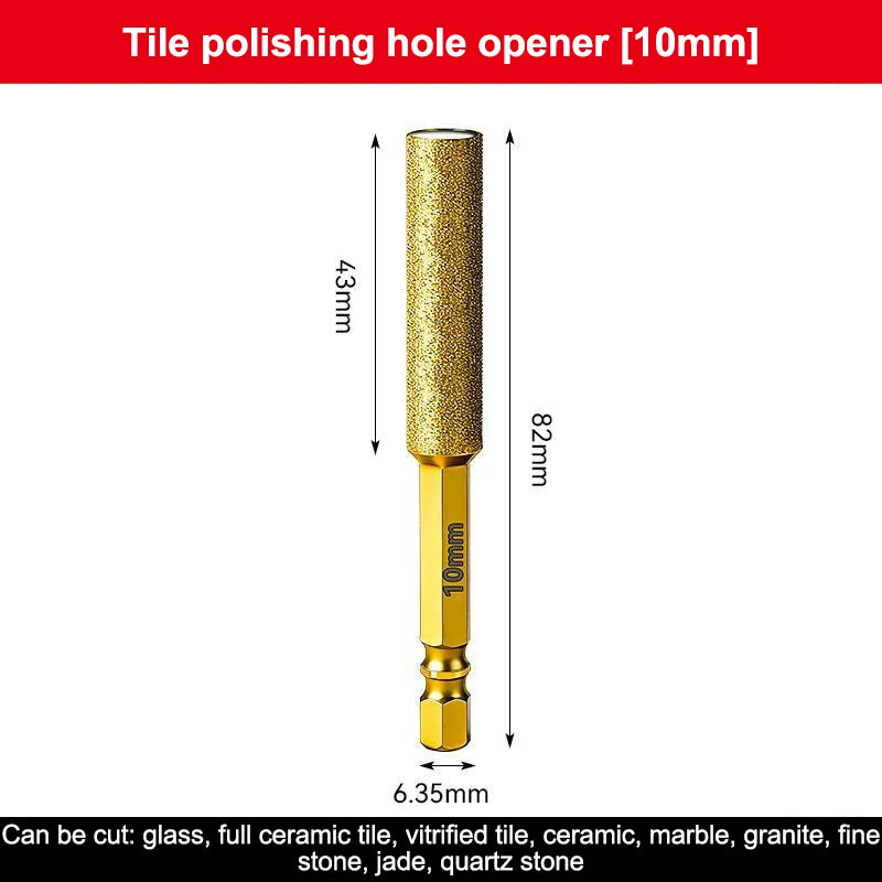 Diamond Core Drill Bits – Dry Drilling for Tile, Granite & Marble Diamond Core Drill Bits Axl 10MM
