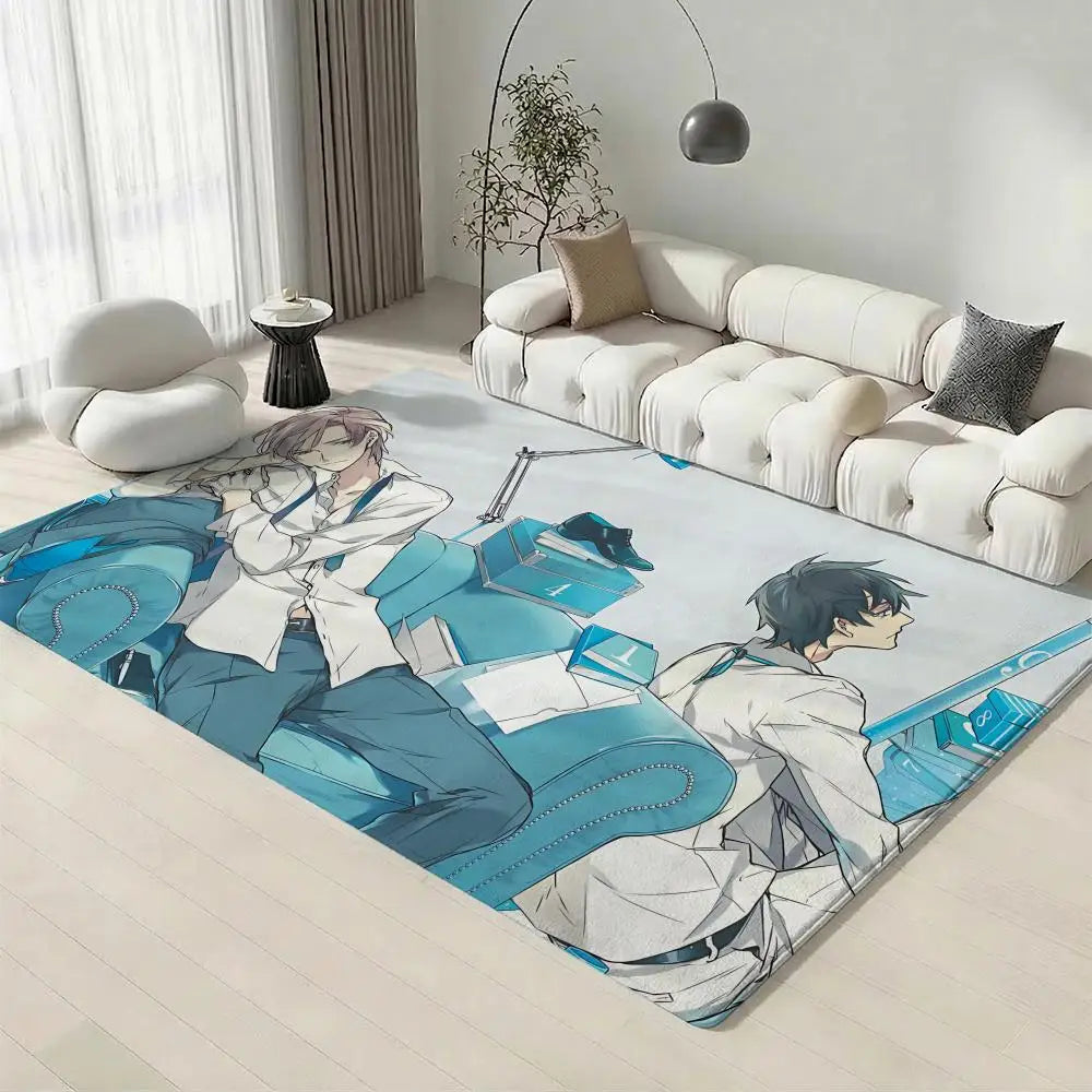 Anime Flannel Floor Mat – Non-Slip Soft Plush Indoor Rug Flannel Floor Mat Axl