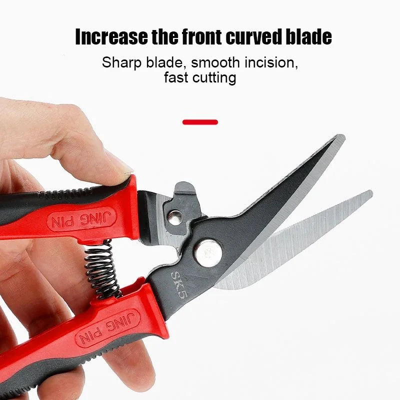 9-Inch Tin Snips – Straight & Curved Metal Cutting Shears Tin Snips Axl