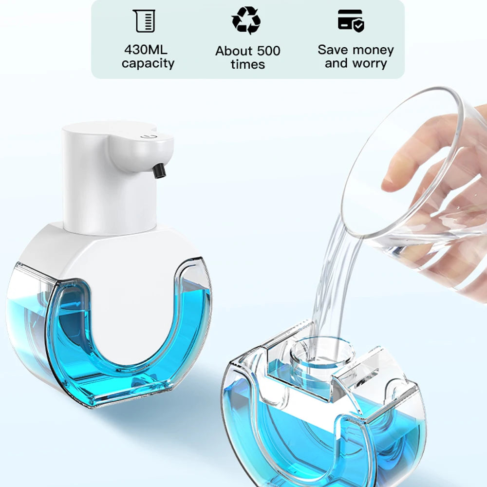 420ml Touchless Soap Dispenser – Wall-Mounted, USB-C Rechargeable Soap Dispenser Axl