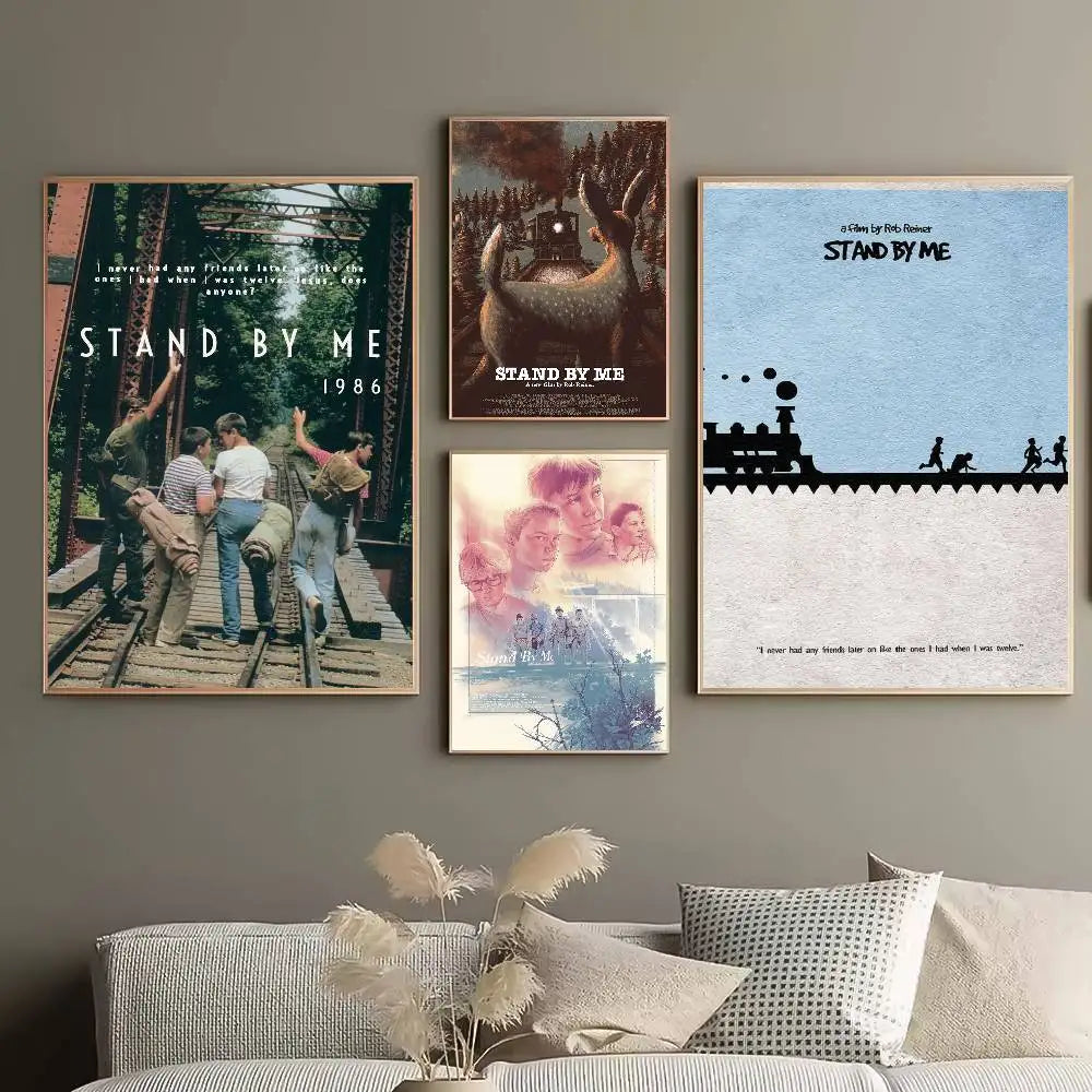 Stand by Me Movie Poster – HD Self-Adhesive Waterproof Wall Art Movie Wall Poster Axl