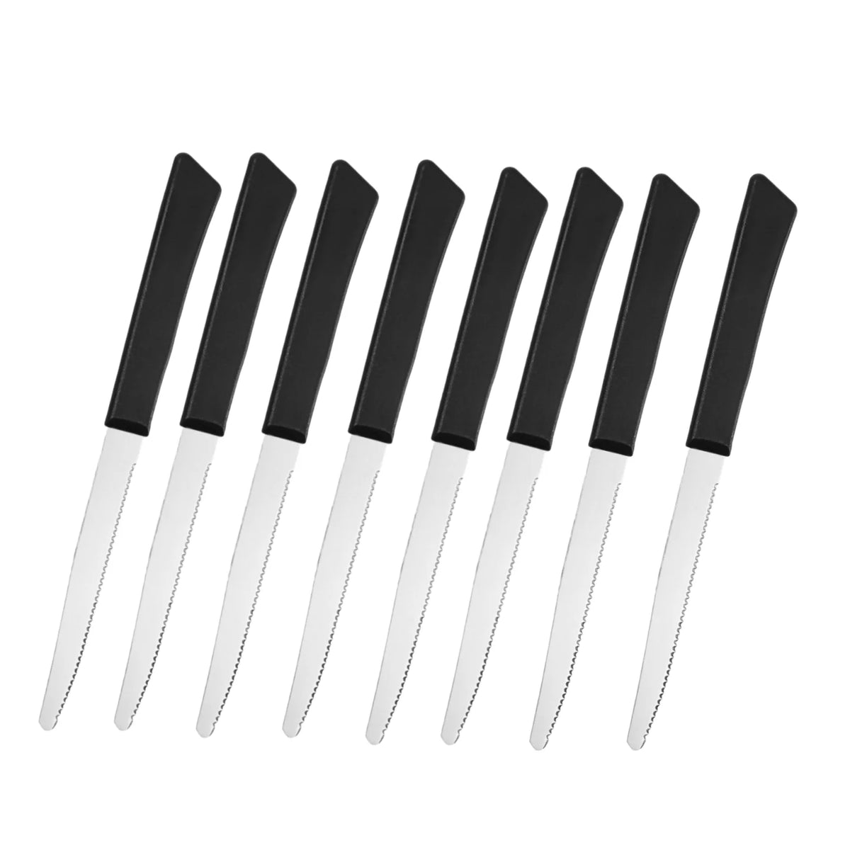 Black Steak Knife Set – Dishwasher-Safe Stainless Steel Cutlery Steak Knife Set Axl 8 Pc