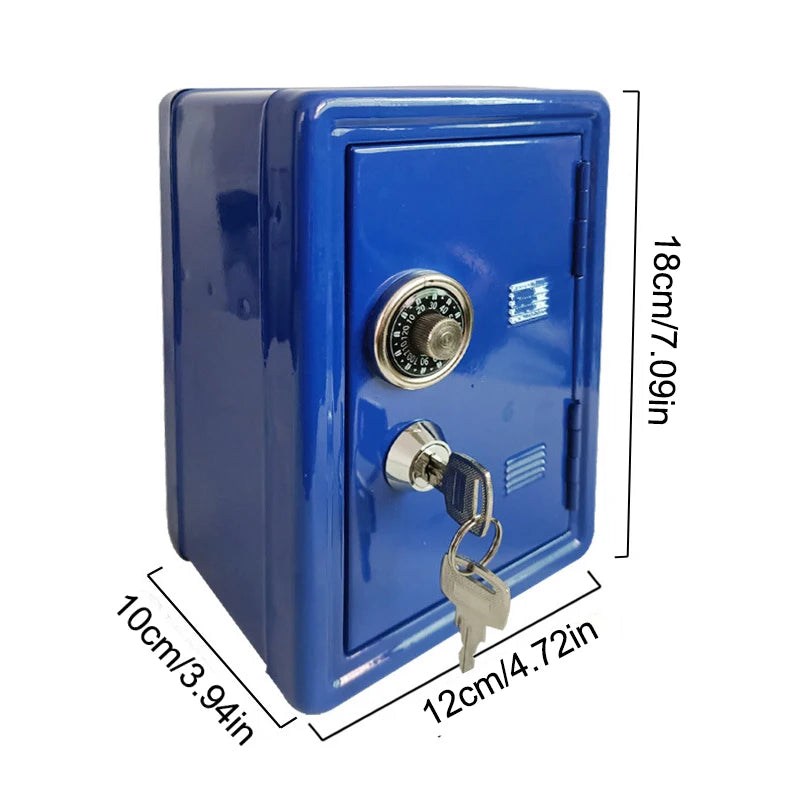 Kids Safe Piggy Bank – Metal Money Box with Lock & Key Kids Piggy Bank Axl C