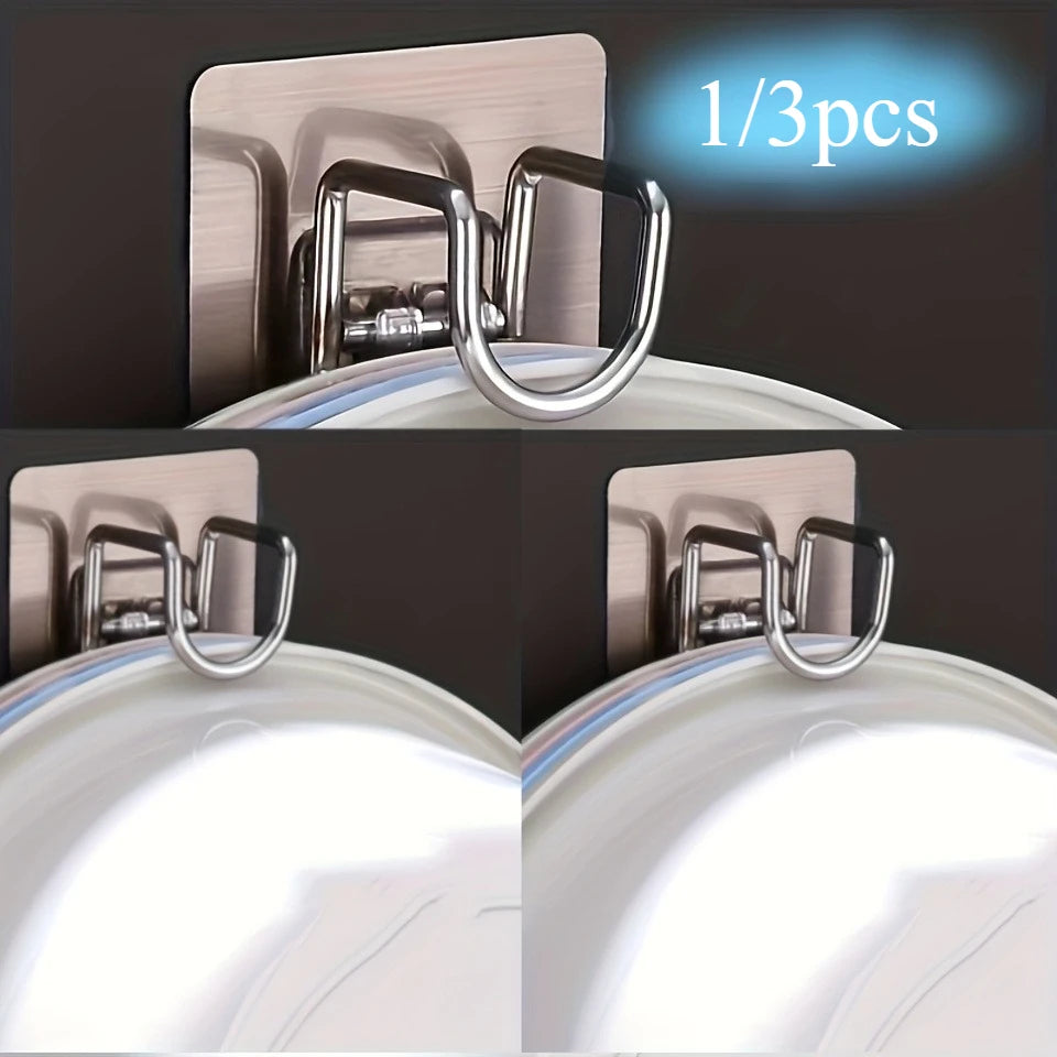Foldable Stainless Steel Wall Hook – No-Drill, Space-Saving Wall Hook Organizer Axl