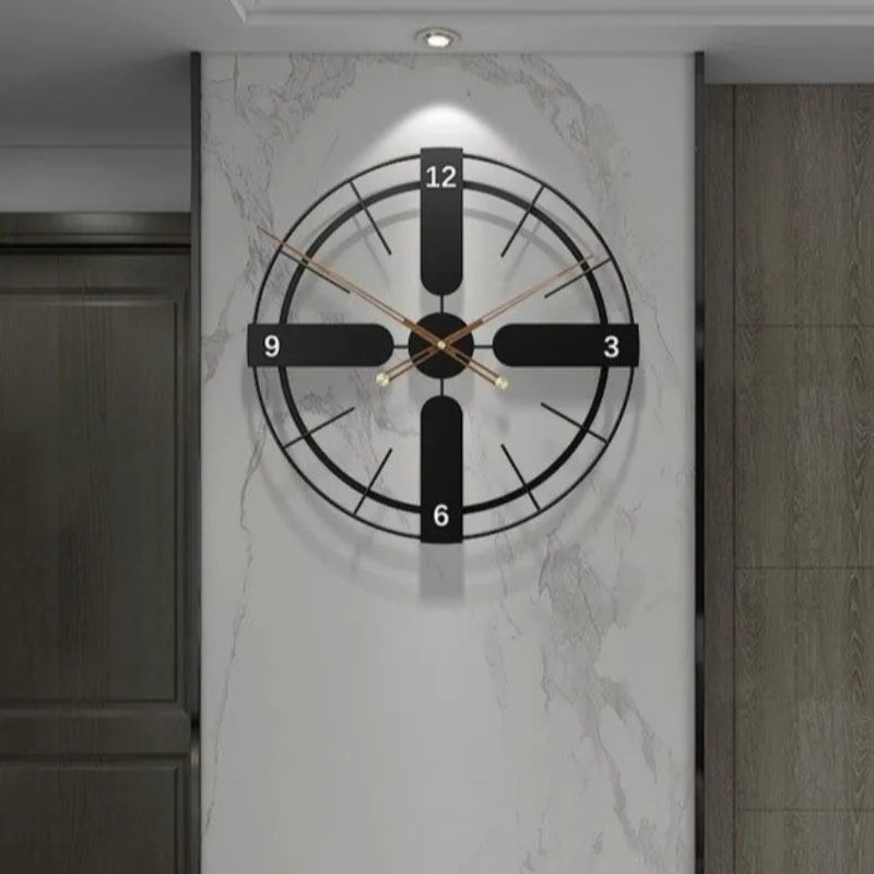 Nordic Luxury Large Silent Acrylic Wall Clock – Modern Decor Wall Clock Axl