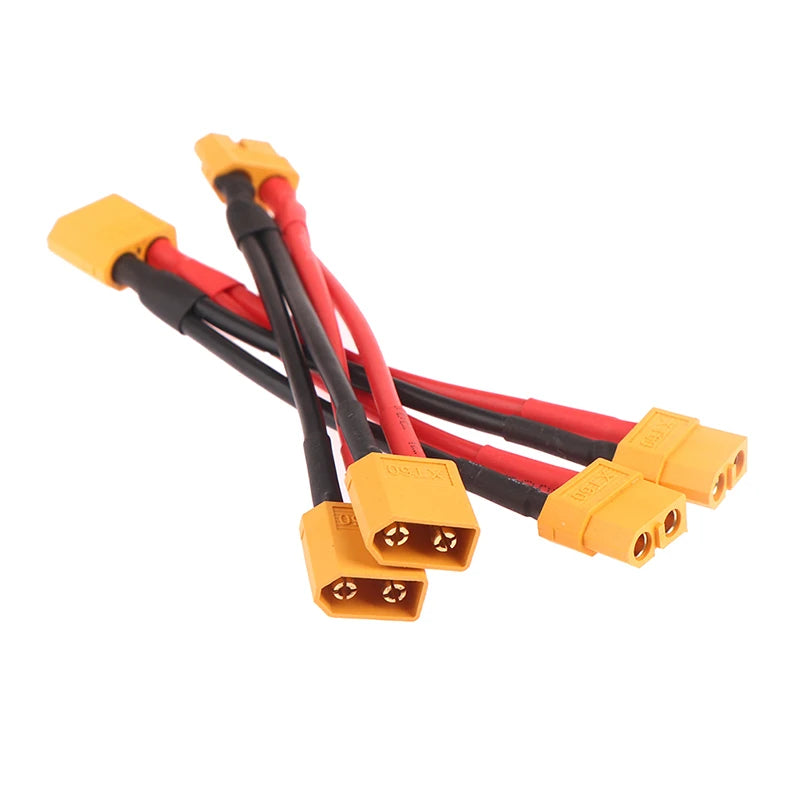 XT60 Y Splitter 14AWG Silicone Wire – RC Battery Connector RC Battery Connector Axl