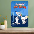 Pinky and the Brain Metal Poster Sign | Retro Aluminum Wall Art Metal Wall Sign Axl aluminum sign aluminum 40x30cm