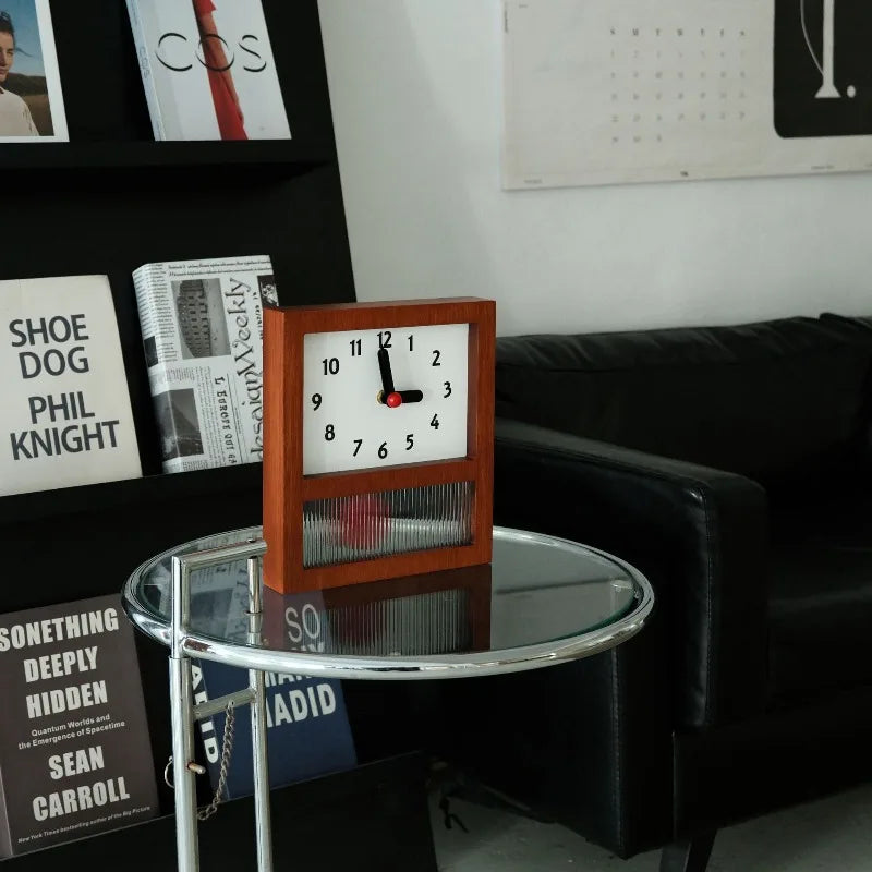 Wooden Swing Desk Clock | Modern Nordic Décor | Oeny Decorative Desk Clock Axl
