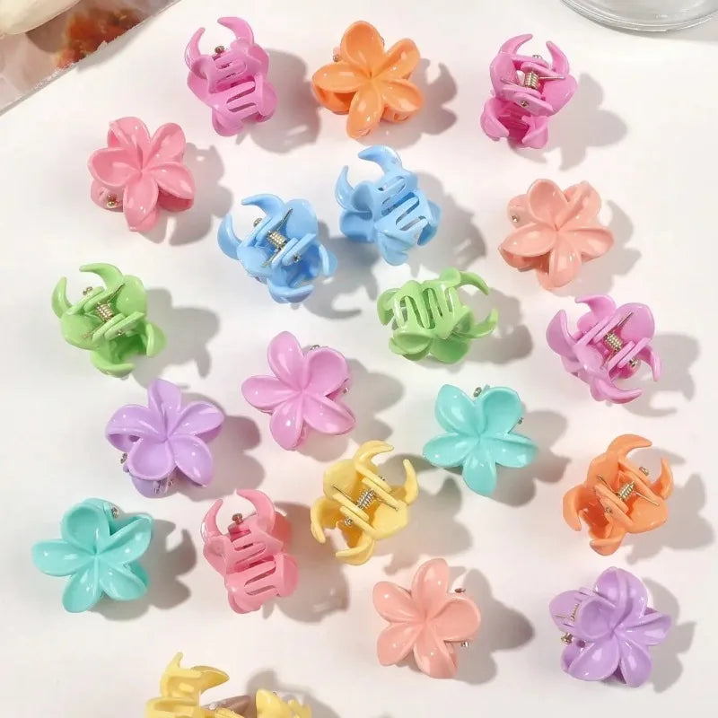 20-Piece Mini Flower Hair Claw Clips – Mixed Color Jaw Clips Hair Claw Clips Axl