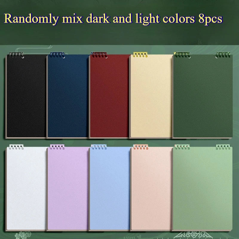 Spiral Notebooks 4/8 Pack – 60 Sheets, Lined & Perforated Pages Spiral Notebook Set Axl Random mix -8pcs