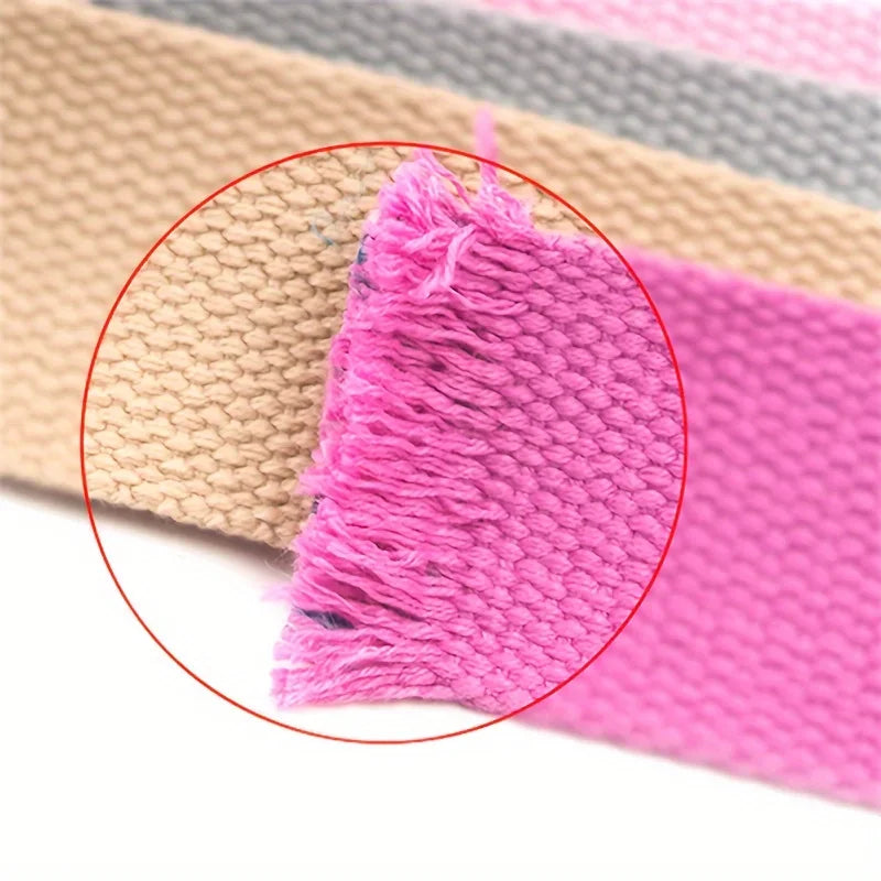 Wide Canvas Webbing Strap – Colorful DIY Ribbon for Bags & Crafts Craft Webbing Strap Axl