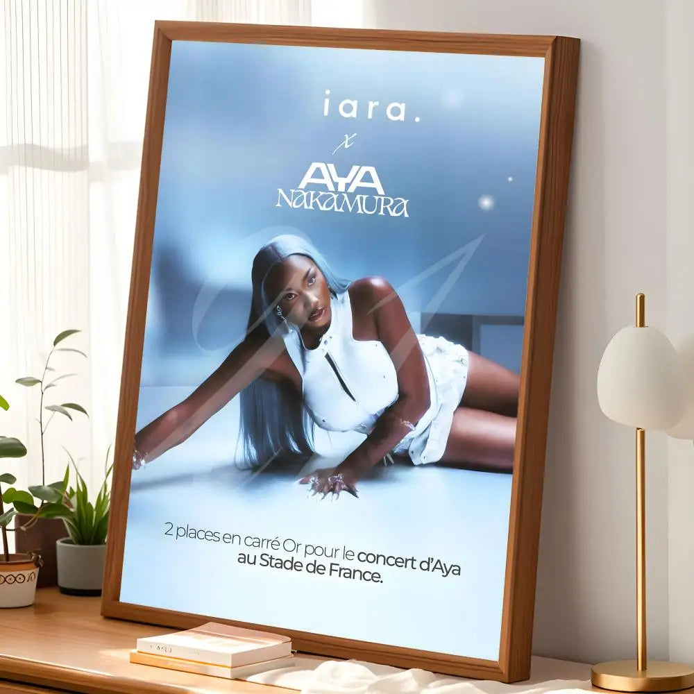 Aya Nakamura HD PVC Self-Stick Wall Art Poster | Waterproof Decor Wall Art Poster Axl