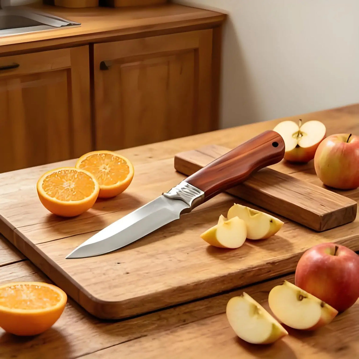 8" Stainless Steel Paring Knife – Multifunctional Wood Handle Kitchen Paring Knife Axl