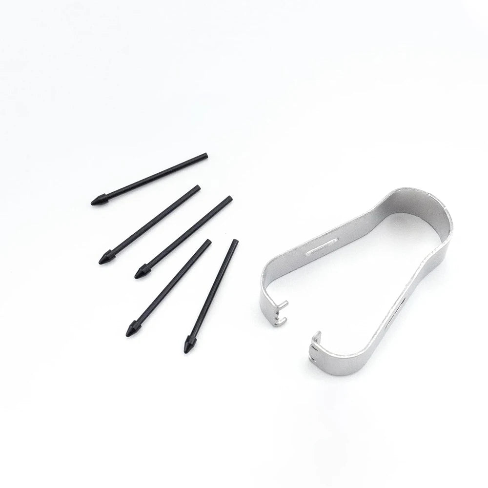 Samsung Galaxy Tab S Pen Replacement Tips 5-Pack + Removal Clip Stylus Pen Nibs Axl Black
