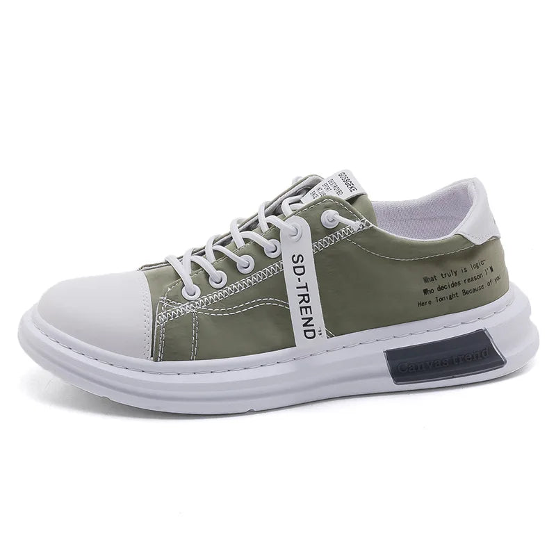 Men's Canvas Lace-Up Sneakers – Breathable Casual Walking Shoes Canvas Sneakers Axl