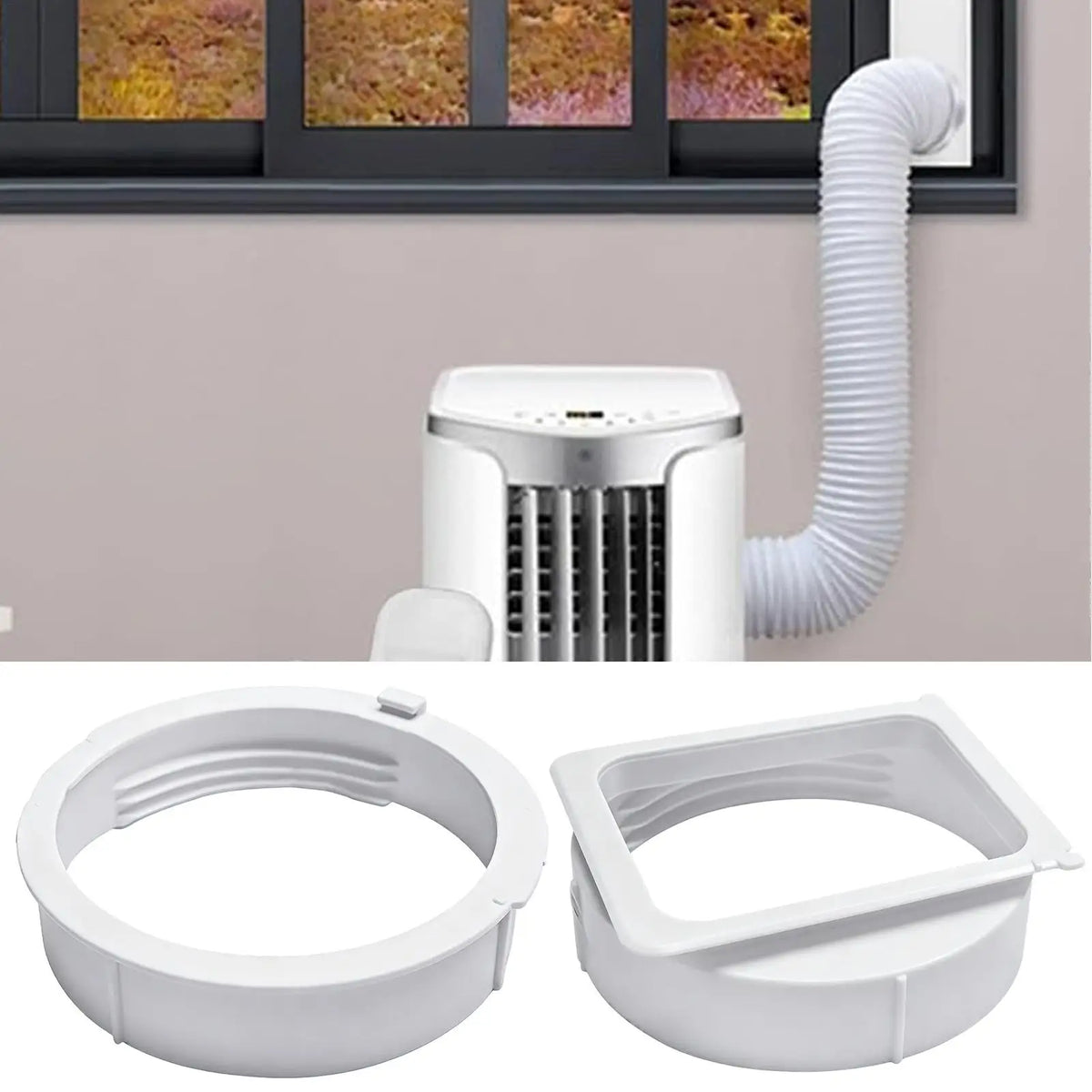 15cm Portable AC Hose Connector – Window Exhaust Adapter AC Hose Adapter Axl