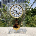 Vintage Pendulum Desk Clock – Luxury Copper Movement & Chime Decorative Desk Clock Axl Rome