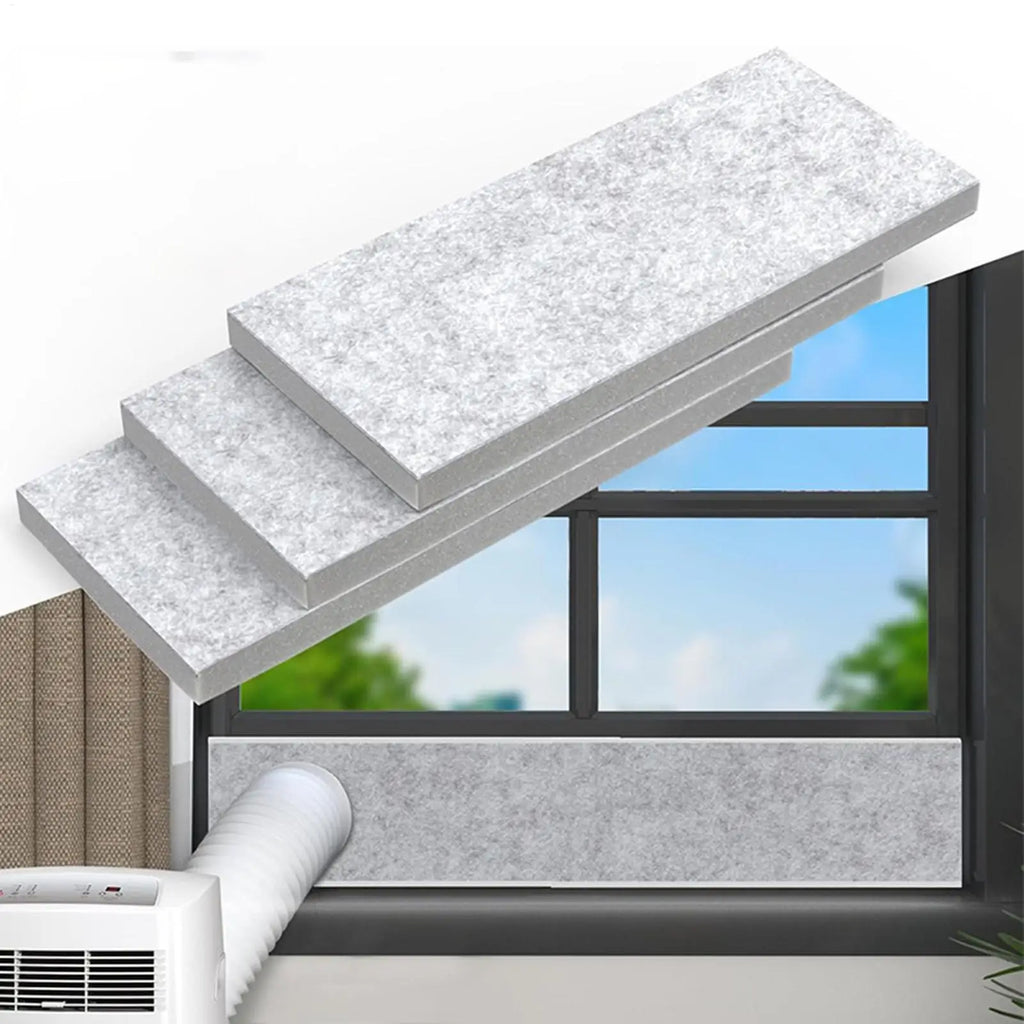Portable AC Window Foam Seal Kit – 3-Panel Insulation Vent AC Window Seal Kit Axl