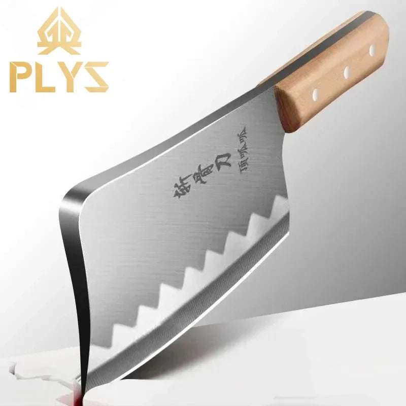 PLYS Stainless Steel Bone Cleaver – Multi-Function Kitchen Knife Bone Cleaver Knife Axl