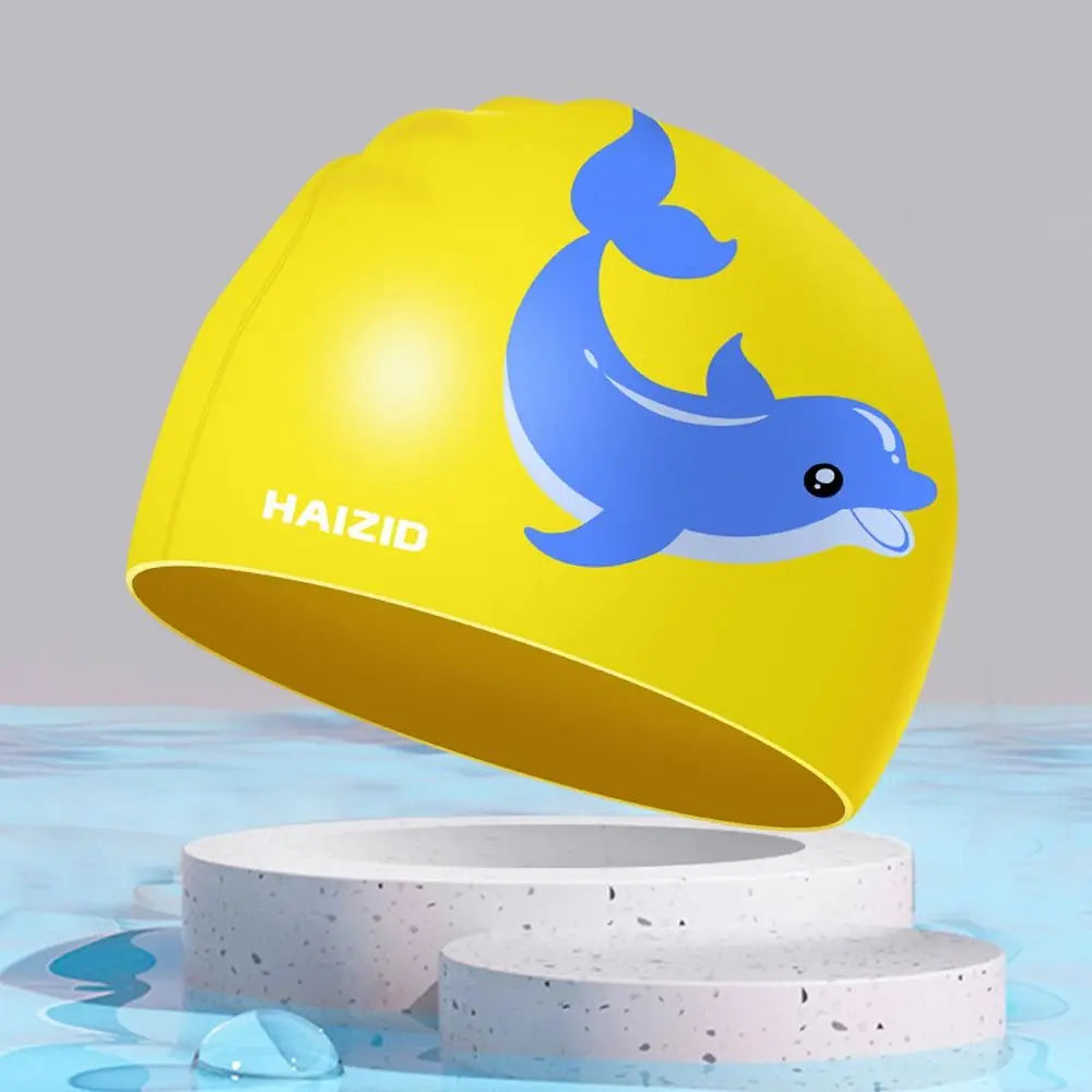 Silicone Swimming Cap – Waterproof Ear Protection, Long Hair Silicone Swim Cap Axl style 4