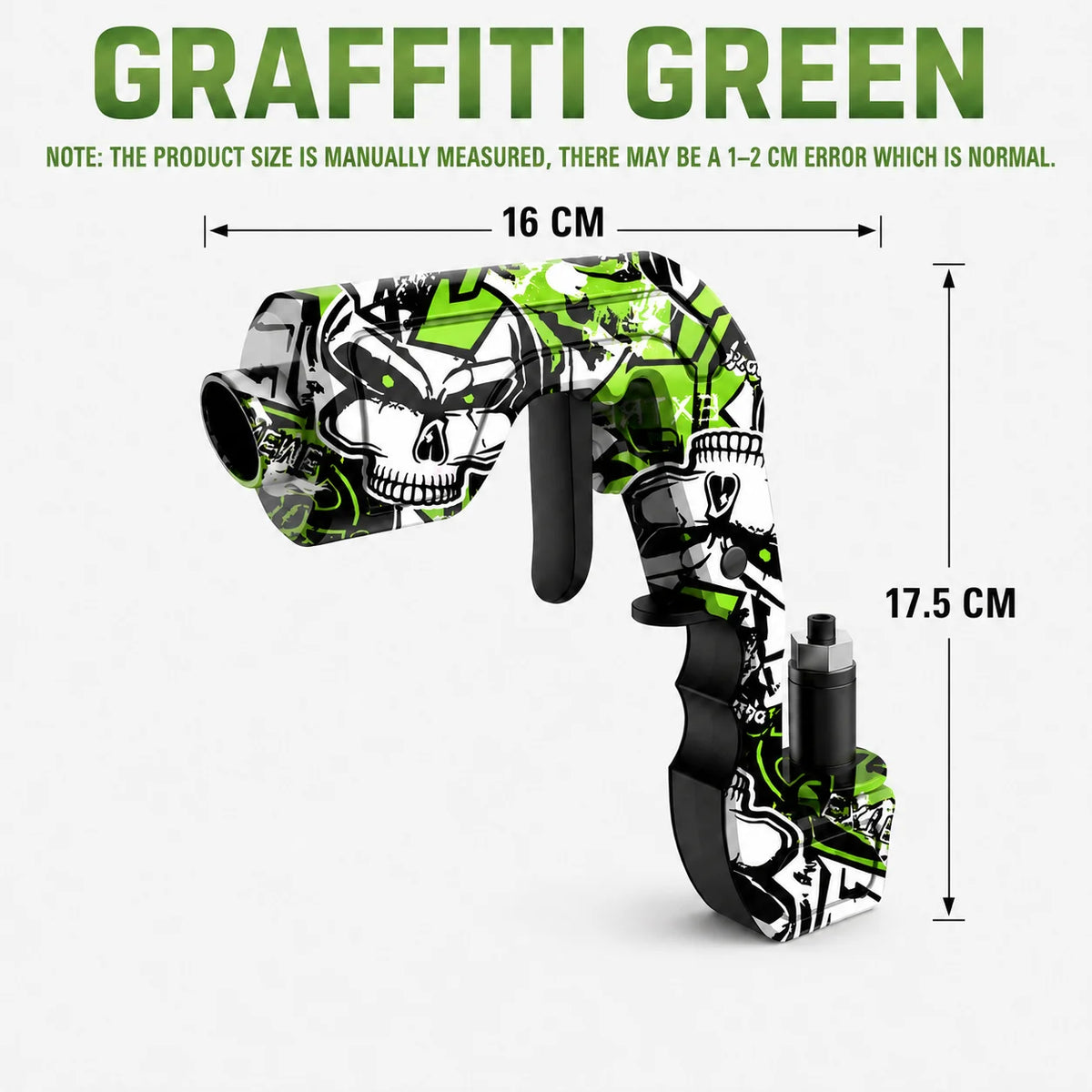 Champagne Sprayer Gun – Leak-Proof Party Bottle Shooter Bar Party Gadget Axl Graffiti Green