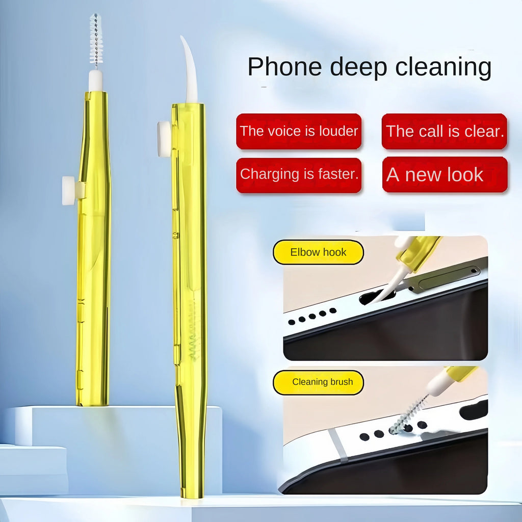 Phone Charging Port Cleaning Kit – Brush & Dust Plug for iPhone Phone Cleaning Kit Axl