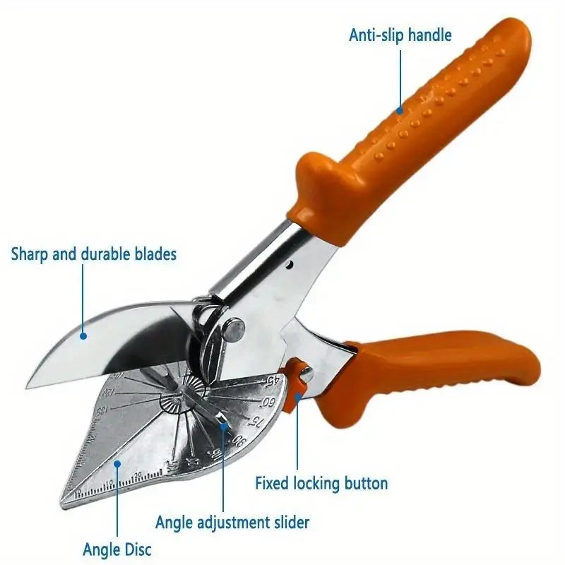 Multi-Angle Pipe Cutter 45–135° | PVC PE Plastic Hose Scissors Pipe Cutter Tool Axl