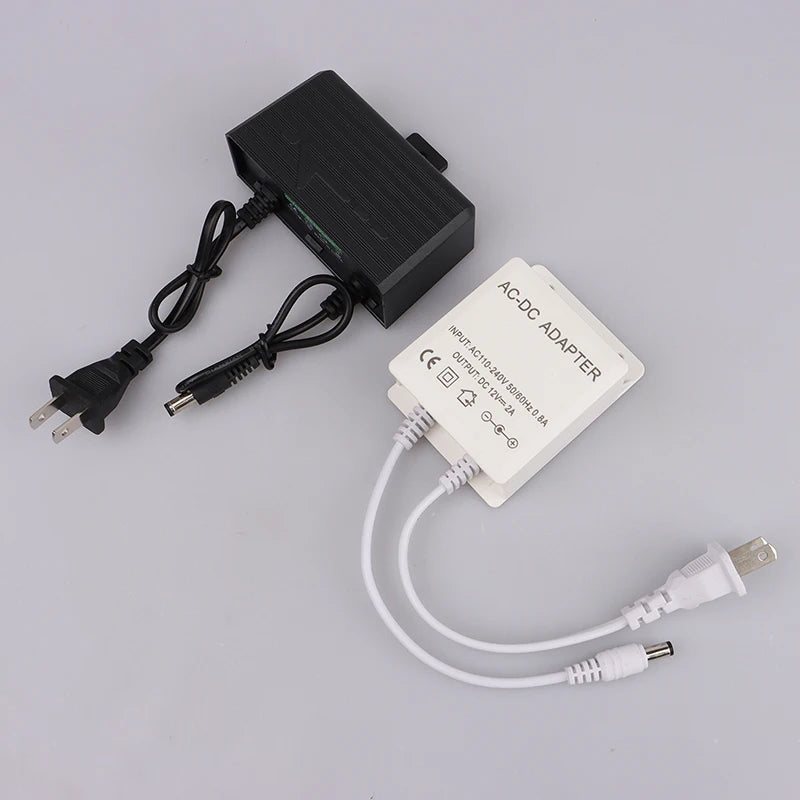 12V 2A Waterproof CCTV Power Supply Adapter – EU/US Plug CCTV Power Adapter Axl