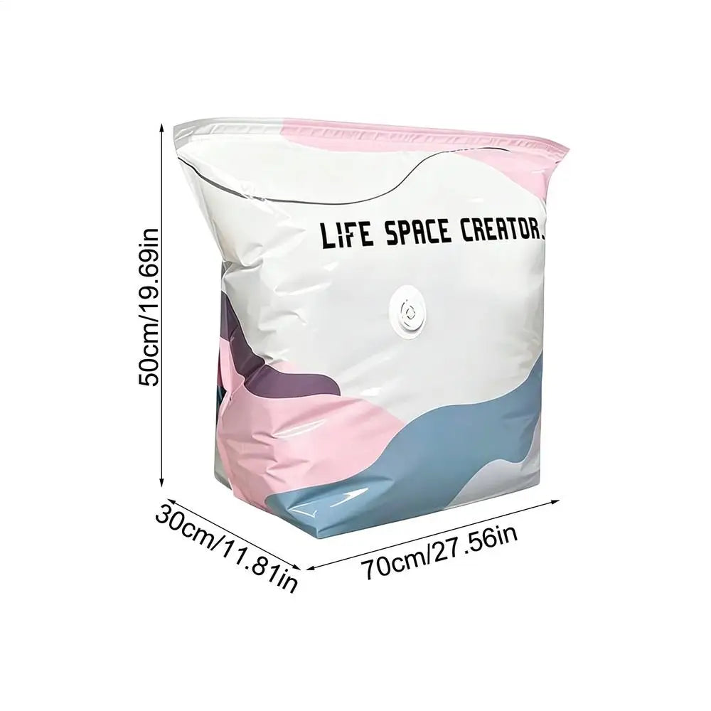 Travel Vacuum Bags 2-Pack – No-Pump Compression Storage Bags Vacuum Storage Bags Axl M